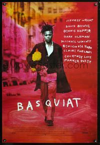 2i041 BASQUIAT DS 1sh '96 Jeffrey Wright as Jean Michel Basquiat, directed by Julian Schnabel!