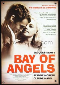 2i043 BAY OF THE ANGELS DS one-sheet movie poster R01 La Baie des anges, Jeanne Moreau, Claude Mann