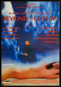 2i054 BEYOND THE CLOUDS 1sh '95 Wim Wenders & Antonioni, Al di la delle nuvole, John Malkovich