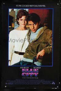 2i067 BLUE CITY B one-sheet movie poster '85 Judd Nelson, Ally Sheedy