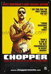 2i092 CHOPPER one-sheet movie poster '00 Eric Bana as Mark Brandon 'Chopper' Read!
