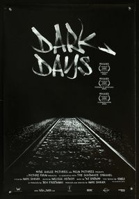 2i116 DARK DAYS one-sheet movie poster '00 Marc Singer, squatters in underground New York City!