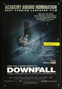 2i136 DOWNFALL DS one-sheet movie poster '04 Der Untergang, the final days of World War II!