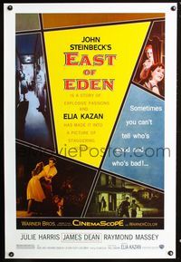 2i141 EAST OF EDEN DS one-sheet movie poster R05 first James Dean, John Steinbeck