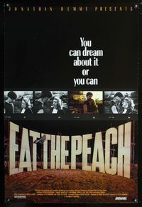 2i142 EAT THE PEACH one-sheet movie poster '86 Peter Ormrod, Stephen Brennan, Ireland!