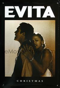 2i153 EVITA DS teaser one-sheet poster '96 Madonna as Eva Peron, Antonio Banderas, Oliver Stone