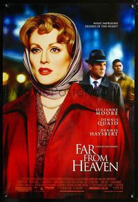 2i161 FAR FROM HEAVEN DS one-sheet movie poster '02 Julianne Moore, Dennis Quaid, Dennis Haysbert