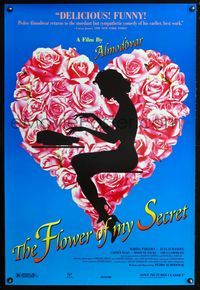 2i178 FLOWER OF MY SECRET 1sh '96 La Flor de mi secreto, Pedro Almodovar, sexy silhouette artwork!