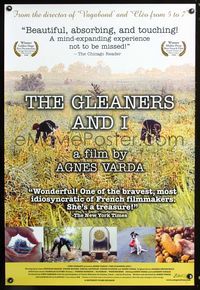 2i193 GLEANERS & I one-sheet poster '00 Agnes Varda, Les Glaneurs et la Glaneuse, French documentary