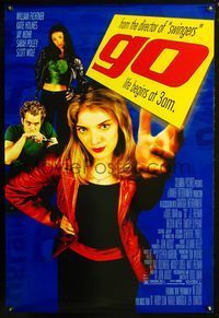 2i195 GO DS one-sheet movie poster '99 Katie Holmes, Doug Liman, Jay Mohr, drugs!