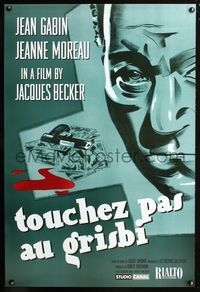 2i200 GRISBI one-sheet movie poster R03 Jean Gabin's Touchez pas au grisbi, Jeanne Moreau, French!