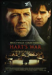2i202 HART'S WAR DS one-sheet movie poster '02 Bruce Willis, Colin Farrell, Terrence Howard, WWII!
