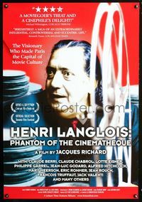 2i209 HENRI LANGLOIS: PHANTOM OF THE CINEMATHEQUE one-sheet poster '04 Life story of Henri Langlois!