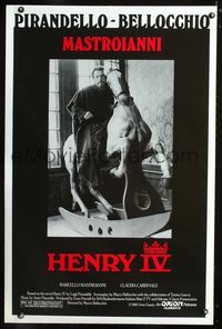 2i210 HENRY IV one-sheet movie poster '85 Marcello Mastroianni, Claudia Cardinale, Enrico IV