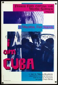 2i221 I AM CUBA one-sheet movie poster '95 Kalatozishvili, repression, Steve Siers design!