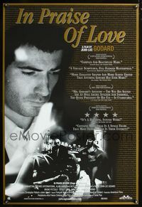 2i224 IN PRAISE OF LOVE DS one-sheet movie poster '01 Jean-Luc Godard's Eloge de l'amour!