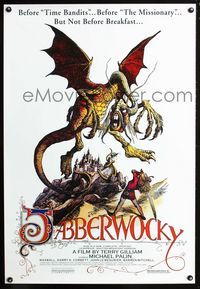 2i236 JABBERWOCKY one-sheet movie poster R01 Terry Gilliam, great fantasy art!