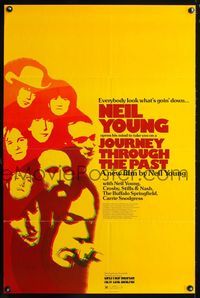 2i243 JOURNEY THROUGH THE PAST one-sheet poster '73 Neil Young, everybody look what's goin' down!