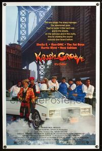 2i256 KRUSH GROOVE one-sheet movie poster '85 hip-hop, Run-DMC, The Fat Boys!