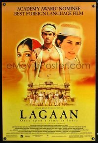 2i259 LAGAAN one-sheet movie poster '02 Ashutosh Gowariker, Aamir Khan, cricket!