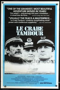 2i266 LE CRABE TAMBOUR one-sheet movie poster '77 Jean Rochefort, Jacques Perrin, Claude Rich