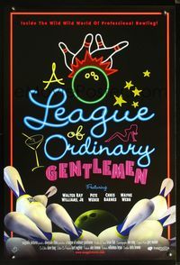 2i270 LEAGUE OF ORDINARY GENTLEMEN one-sheet movie poster '04 professional bowling documentary!
