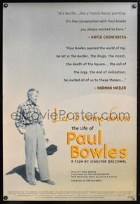 2i272 LET IT COME DOWN: THE LIFE OF PAUL BOWLES 1sh '98 cool photo of Paul Bowles in the desert!