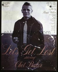 2i274 LET'S GET LOST one-sheet movie poster R00 Bruce Weber, great image of Chet Baker with trumpet!
