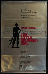 2i278 LITTLE DRUMMER GIRL foil one-sheet movie poster '84 Diane Keaton, Klaus Kinski