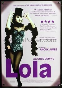 2i281 LOLA DS one-sheet movie poster R00 sexy Anouk Aimee, Jacques Demy
