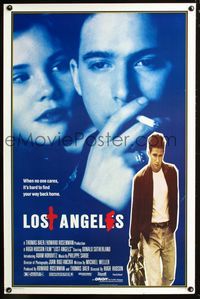 2i285 LOST ANGELS one-sheet '89 Donald Sutherland as troubled teen psychiatrist, Frank/Gorman art!
