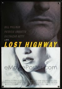 2i286 LOST HIGHWAY one-sheet poster '97 directed by David Lynch, Bill Pullman, Patricia Arquette