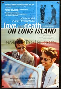 2i290 LOVE & DEATH ON LONG ISLAND one-sheet movie poster '97 John Hurt, Jason Priestley, Fiona Loewi