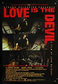 2i291 LOVE IS THE DEVIL one-sheet movie poster '98 Derek Jacobi, Daniel Craig, Tilda Swinton