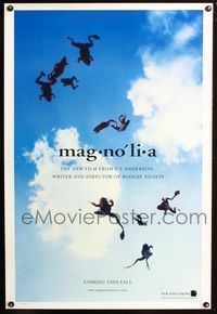 2i303 MAGNOLIA teaser one-sheet poster '99 Tom Cruise, Julianne Moore, classic raining frogs scene!