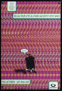 2i306 MALLRATS Magic Eye teaser one-sheet poster '95 Kevin Smith, Jason Lee, Snoochie Boochies!