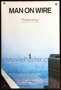 2i307 MAN ON WIRE DS one-sheet movie poster '08 tightrope walking documentary!