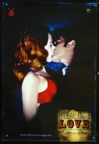 2i323 MOULIN ROUGE DS Love teaser int'l D one-sheet poster '01 Nicole Kidman kisses Ewan McGregor