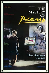 2i334 MYSTERY OF PICASSO one-sheet movie poster R86 Le Mystere Picasso, Clouzot & Pablo!