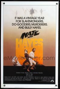 2i337 NATE & HAYES one-sheet movie poster '83 Tommy Lee Jones, Michael O'Keefe, Max Phipps