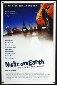 2i342 NIGHT ON EARTH one-sheet poster '92 directed by Jim Jarmusch, Winona Ryder, Gena Rowlands