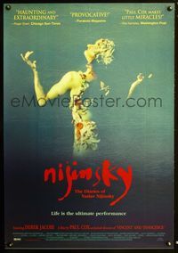 2i343 NIJINSKY THE DIARIES OF VASLAV NIJINSKY one-sheet '01 life story of dancer Vaslav Nijinsky!