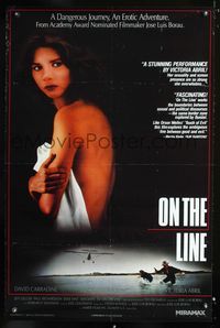 2i355 ON THE LINE one-sheet movie poster R87 Jose Luis Borau, David Carradine, illegal immigrants!