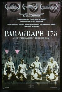 2i362 PARAGRAPH 175 one-sheet movie poster '00 Rob Epstein, Jeffrey Friedman, WWII!