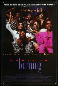 2i363 PARIS IS BURNING one-sheet '90 cross-dressing drag queens in NYC, Michael Conte photography!