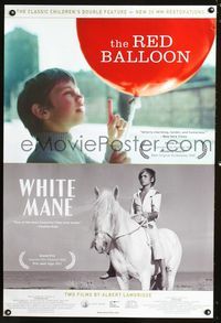 2i388 RED BALLOON/WHITE MANE one-sheet movie poster '07 two children's classics by Albert Lamorisse!
