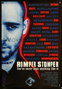 2i396 ROMPER STOMPER one-sheet movie poster '93 Russell Crowe as skinhead in Australia!