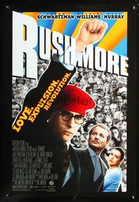 2i398 RUSHMORE ds one-sheet movie poster '98 Wes Anderson, Jason Schwartzman, Bill Murray