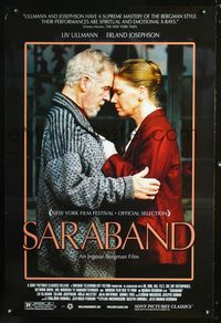 2i401 SARABAND one-sheet movie poster '03 Ingmar Bergman, Liv Ullmann, Erland Josephson