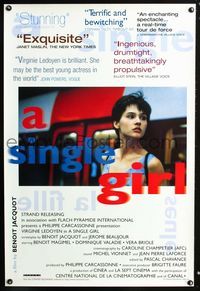 2i415 SINGLE GIRL 1sh '96 Benoit Jacquot, La Fille Seule, Virginie Ledoyen, Ophelia Chong design!
